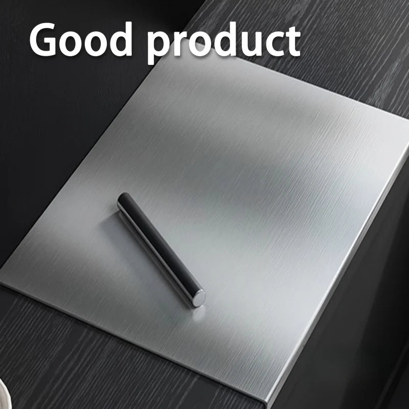 Tabla de cortar plegable de acero inoxidable, utensilios de cocina, barbacoa, utensilios de cocina, accesorios de cocina para uso doméstico y exterior